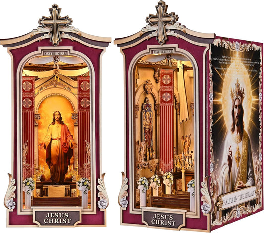 Iglesia puzzle 3D Jesus luz led