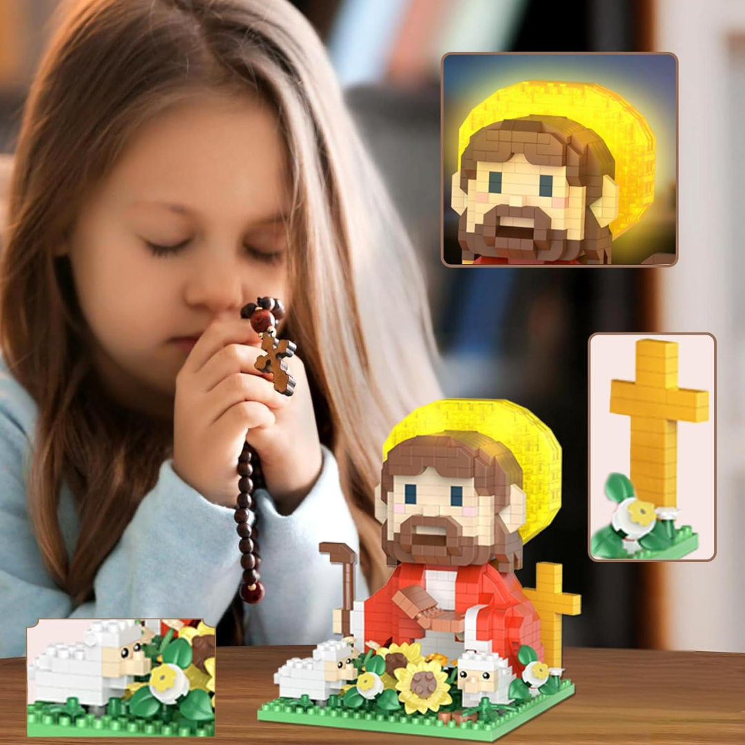 Lego Jesus with light